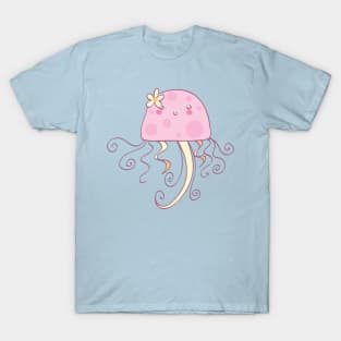 Girly Pink Jellyfish T-Shirt